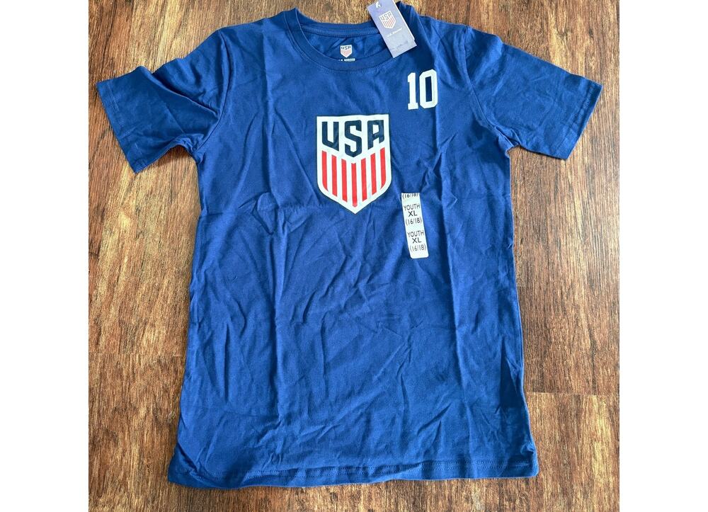 Official U.S. Soccer Federation Youth Cotton Soccer T-Shirt Size XL 16/18